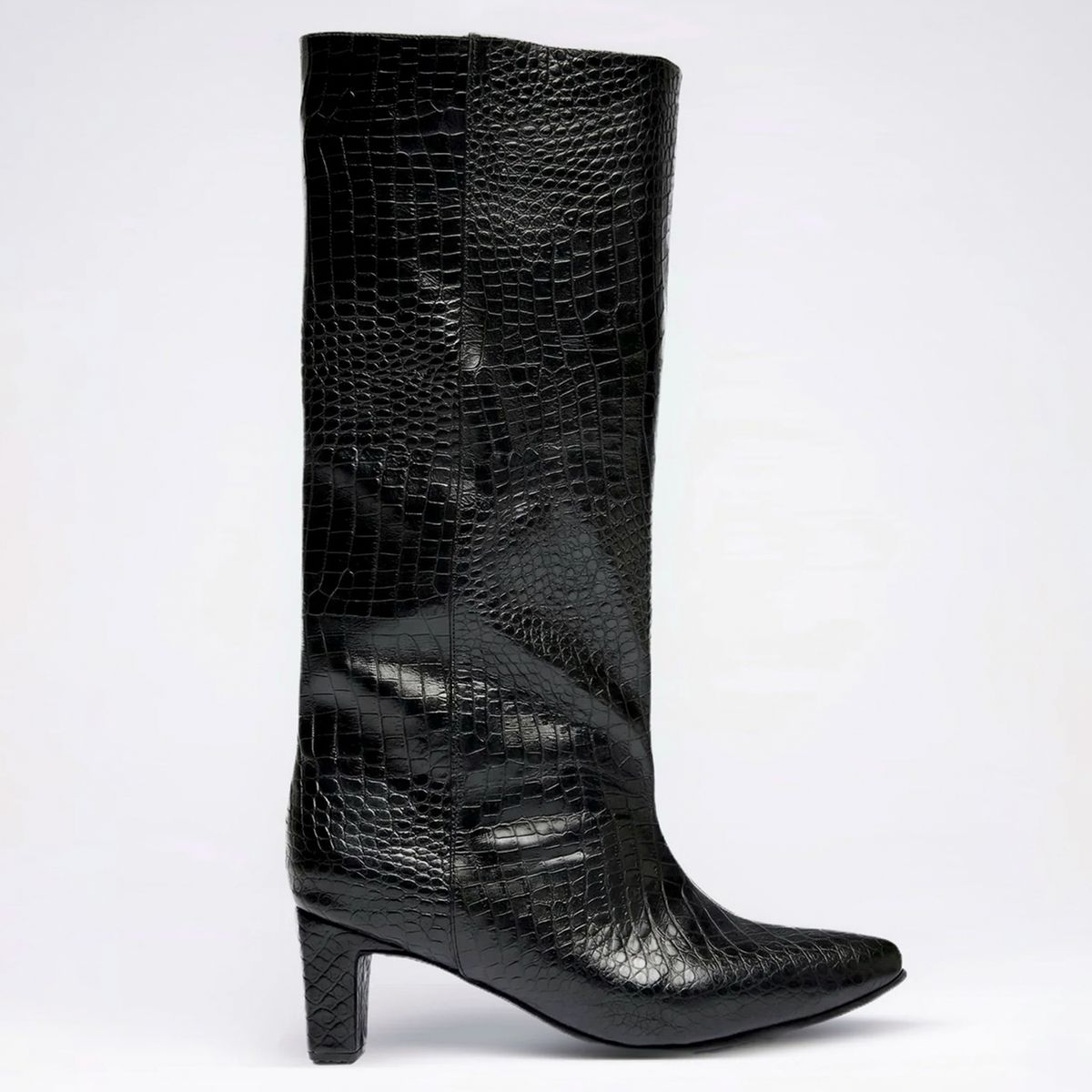 ATHAR - Bota Mujer Cuero Negro Athar