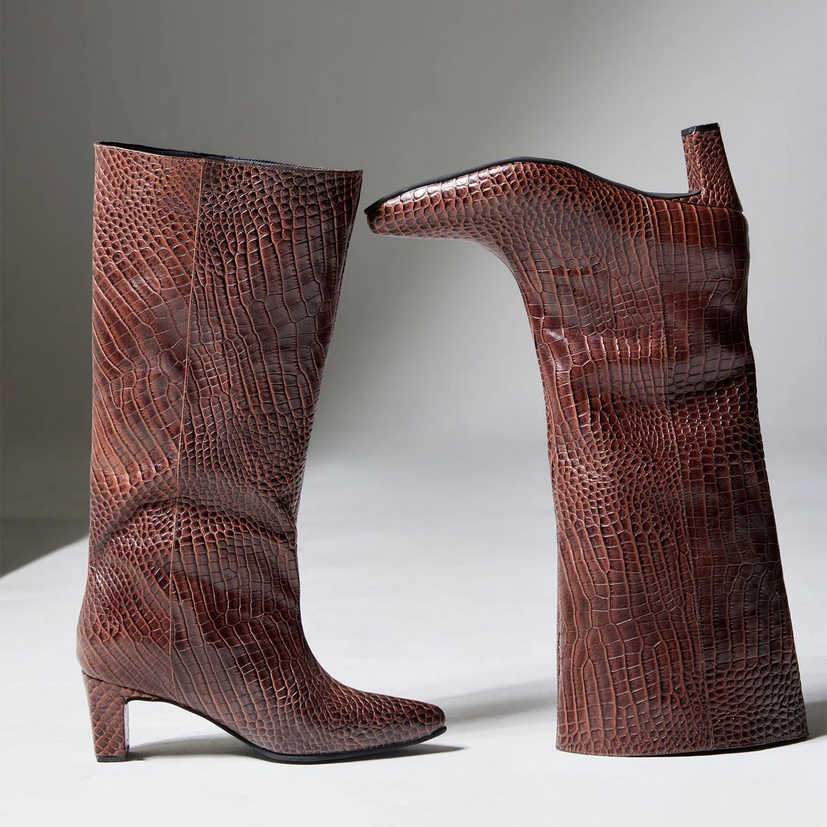 ATHAR - Bota Mujer Cuero Café Athar