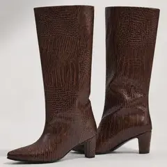 ATHAR - Bota Mujer Cuero Café