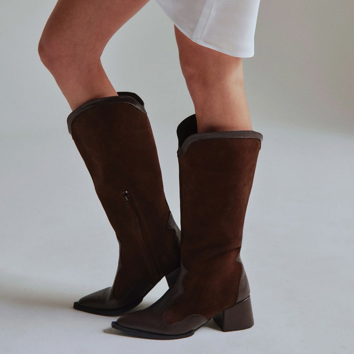 ATHAR - Bota Mujer Cuero Café Athar