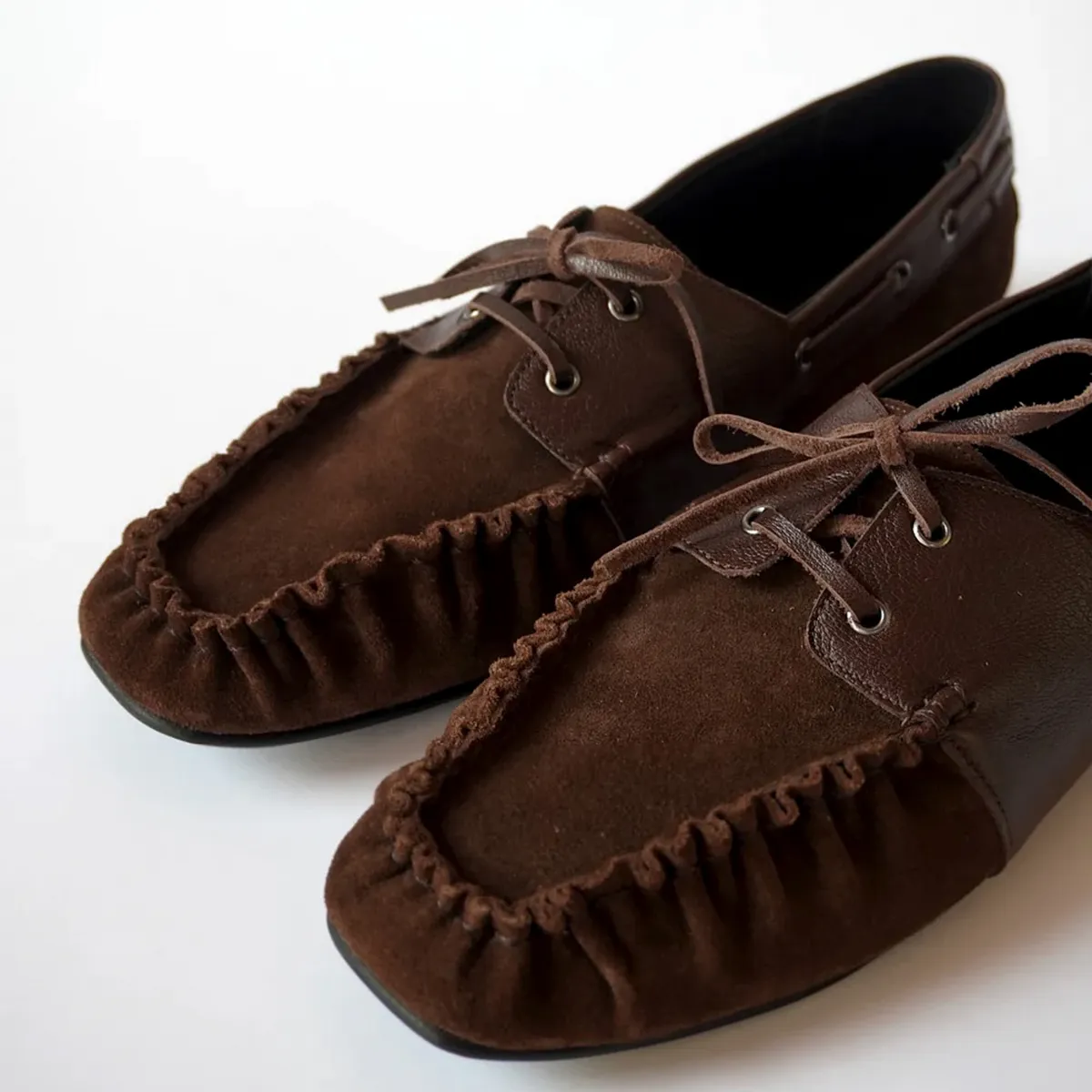 ATHAR - Mocasin Mujer Cuero Café Athar