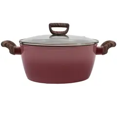ILKO - Olla Antiadherente Granito 24 cm Degradé Cherry