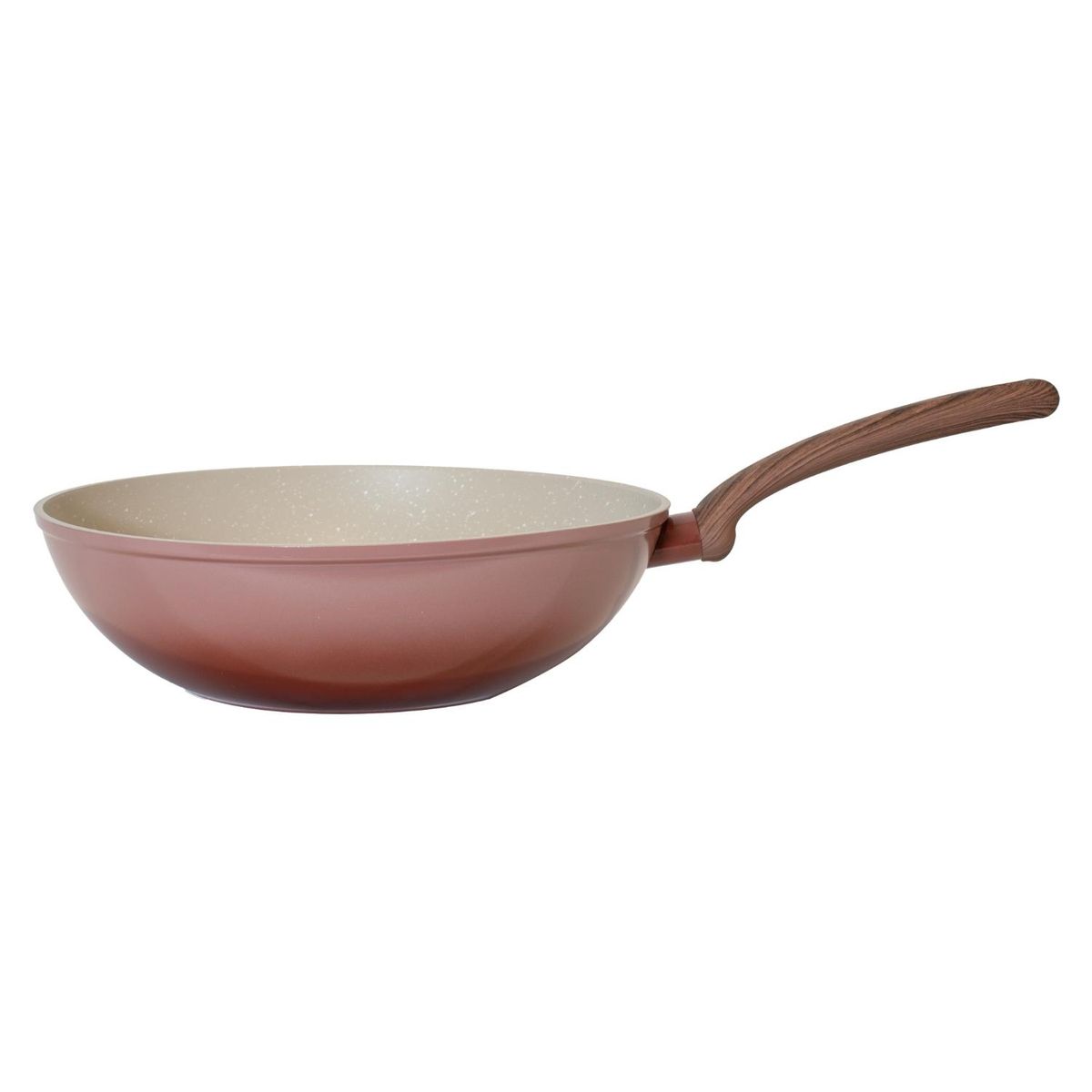 ILKO - Wok Antiadherente Granito 28 cm Degradé Cherry