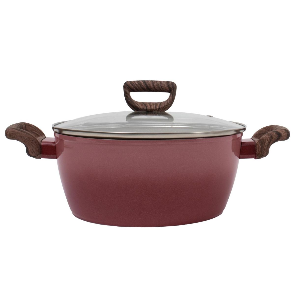 ILKO - Olla Antiadherente Granito 20 cm Degradé Cherry Ilko