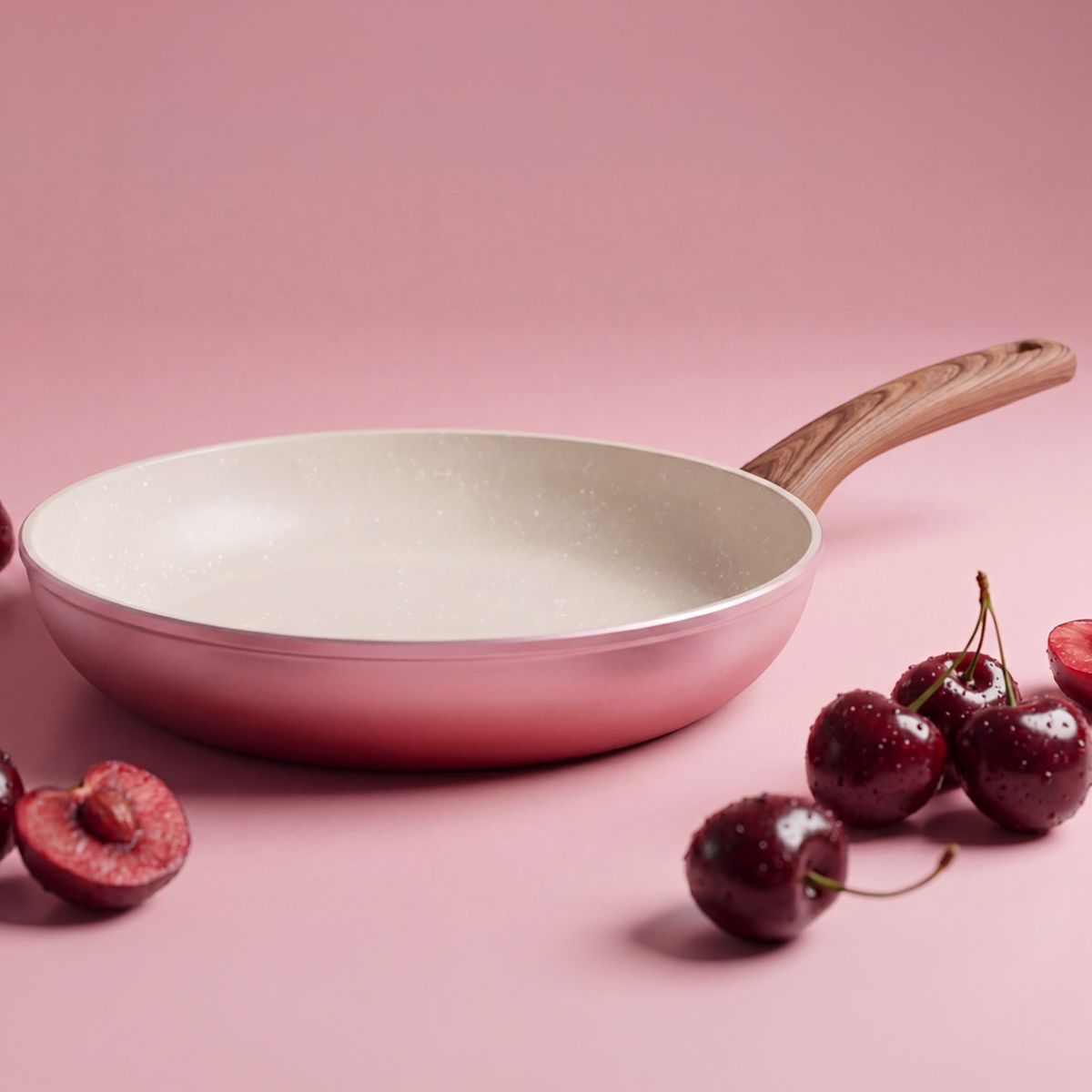 ILKO - Sartén Antiadherente Granito 24 cm Degradé Cherry Ilko