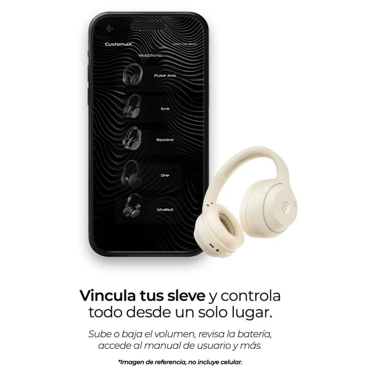 SLEVE - Audífonos On-ear White Cream Sleve