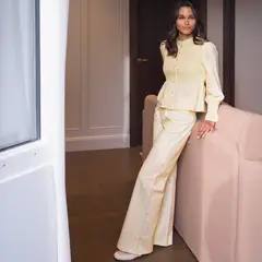 MACO DESIGN - Pantalón Solana Tiro Medio Mujer
