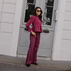 MACO DESIGN - Pantalón Solana Tiro Medio Mujer