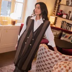 MACO DESIGN - Chaleco Luzia Largo Sin Mangas Mujer