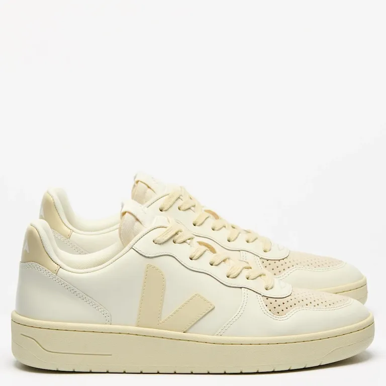V-10 Leather Pure Calcaire Zapatilla Urbana Hombre Cuero Blanco