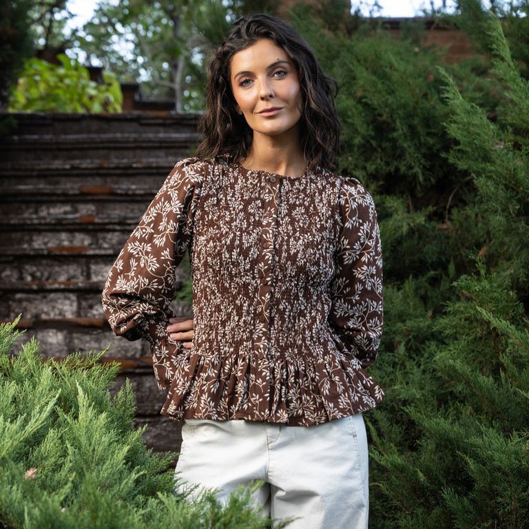 LUAU SHOES Blusa Panal Flores Luau Mujer
