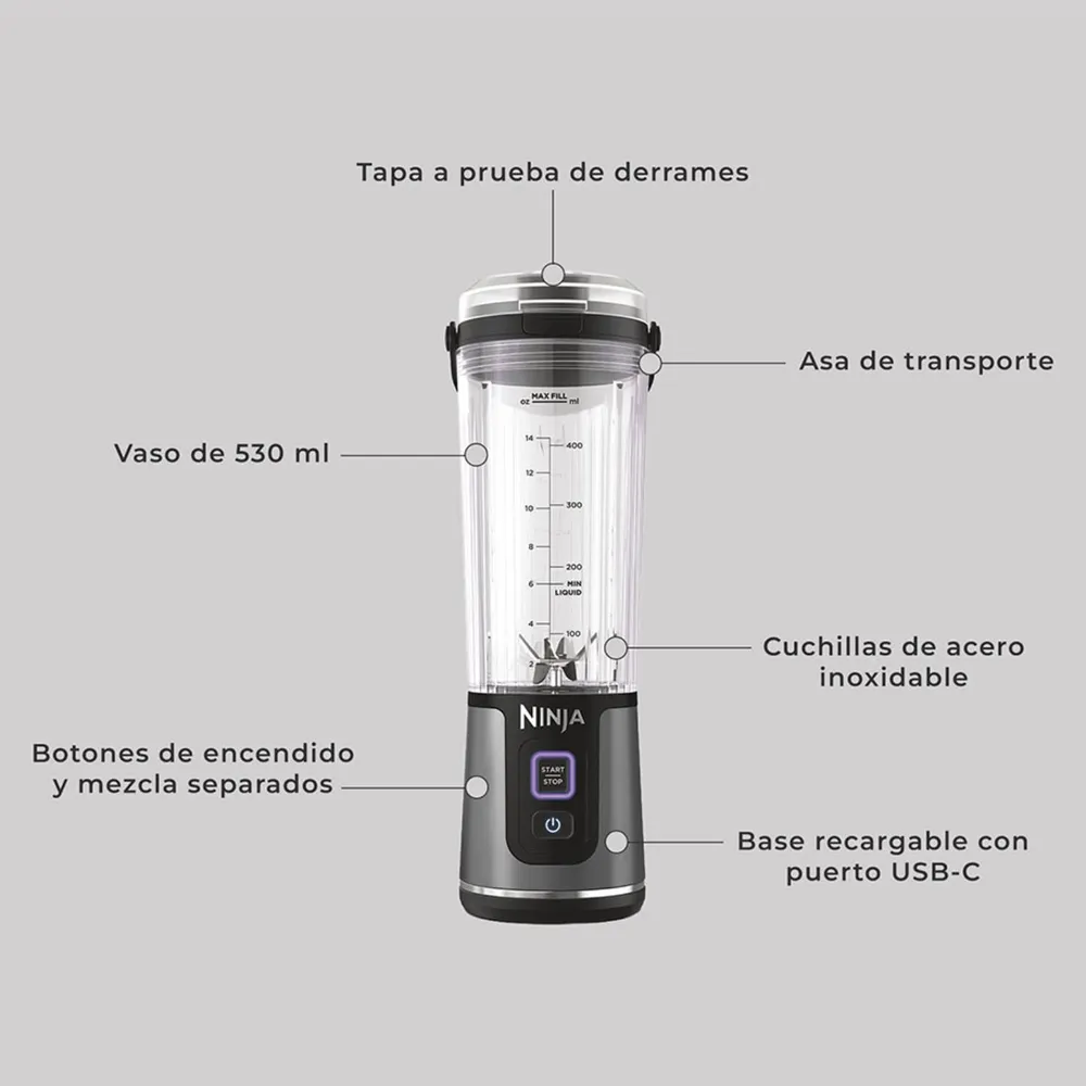 Licuadora Individual Ina Blast Black, foto 9