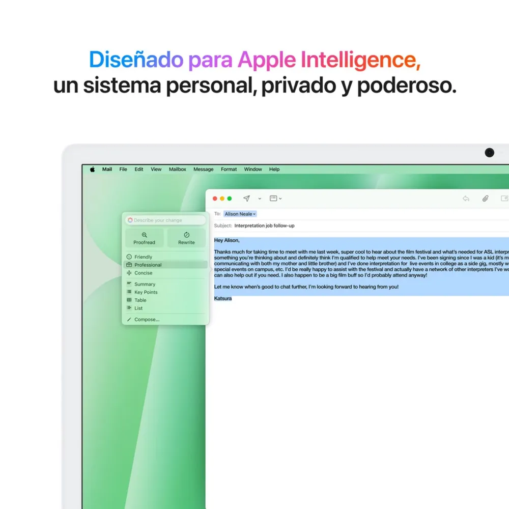 IMac 24" (Chip M4 (8n CPU, 8n GPU), 16GB RAM, 256GB SSD) - Verde / 256 GB, foto 5