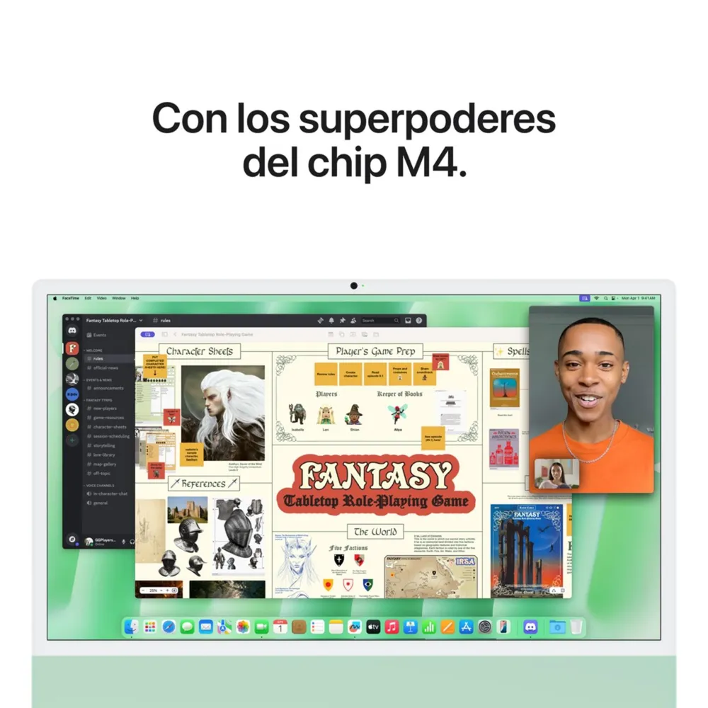IMac 24" (Chip M4 (8n CPU, 8n GPU), 16GB RAM, 256GB SSD) - Verde / 256 GB, foto 6