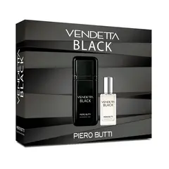 PETRIZZIO - Set Perfume Hombre Vendetta Black EDP 100ml + Miniatura 30ml