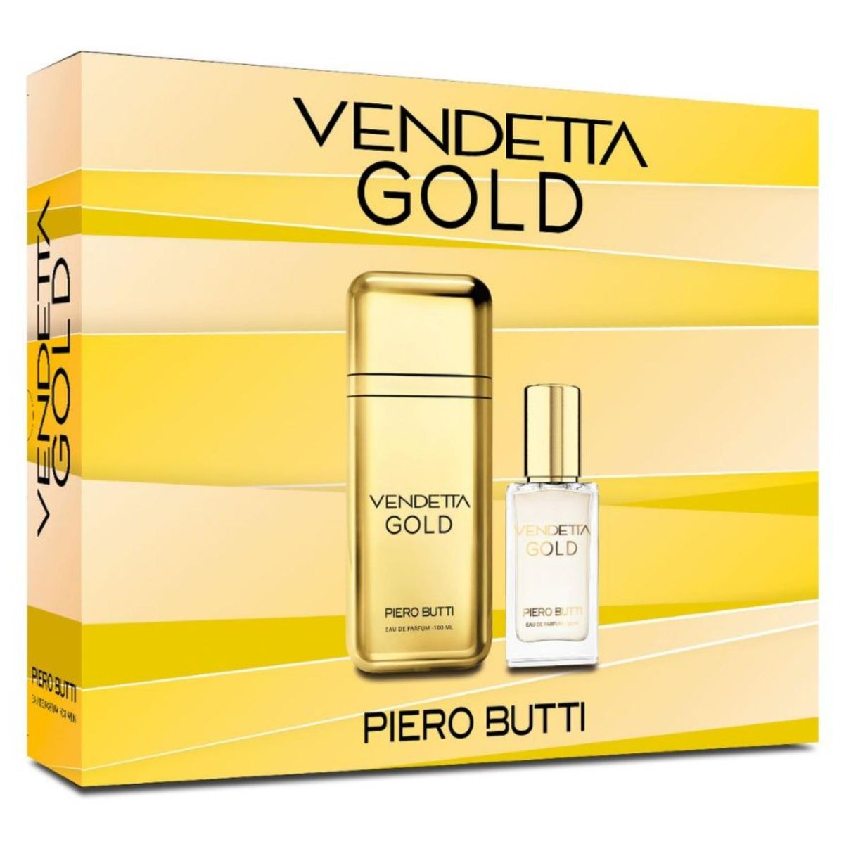 PETRIZZIO - Set Perfume Hombre Vendetta Gold EDP + Miniatura Petrizzio