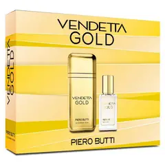 PETRIZZIO - Set Perfume Hombre Vendetta Gold EDP + Miniatura