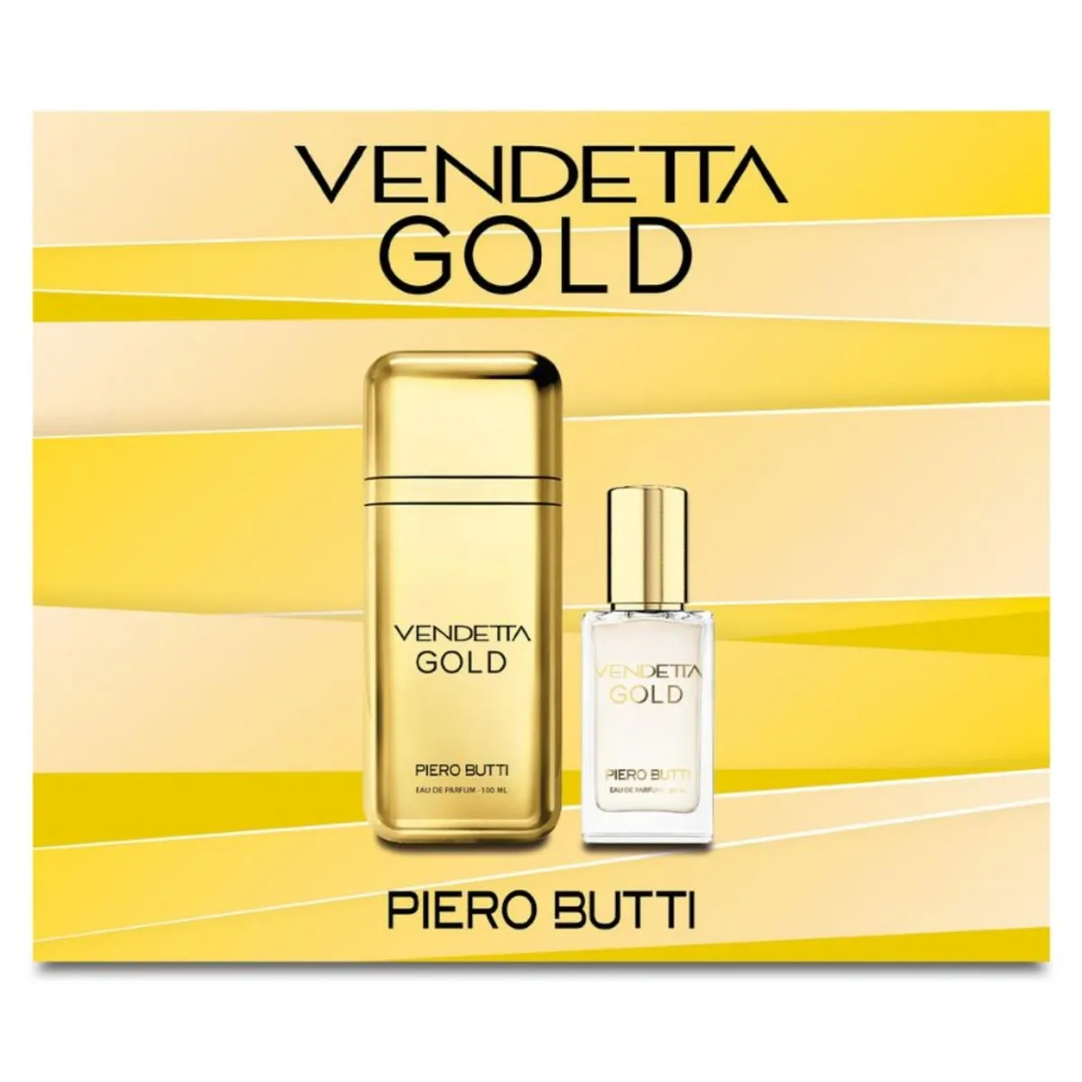 PETRIZZIO - Set Perfume Hombre Vendetta Gold EDP + Miniatura Petrizzio