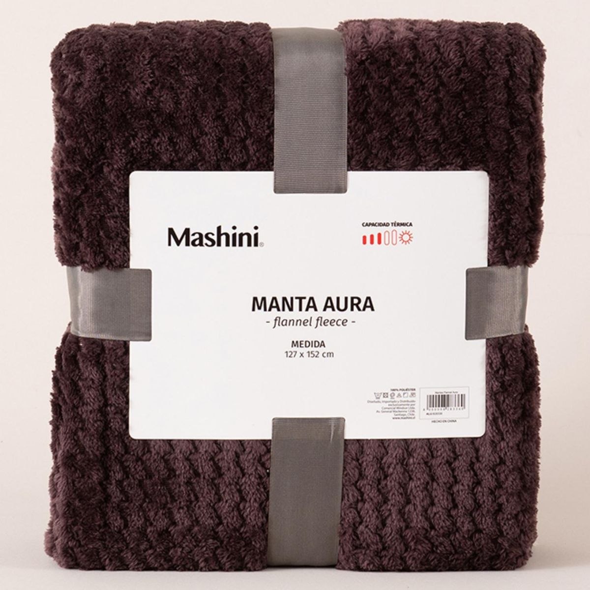 MASHINI - Manta Aura 127X152Cm Café Mashini