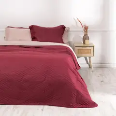 MASHINI - Juego de Cama Liso: Cubrecama + Sábanas + Fundas
