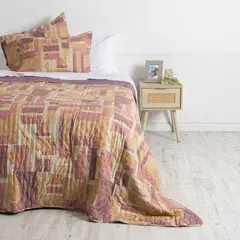 MASHINI - Quilt Toledo Mf Estampado 2 Plazas Cube