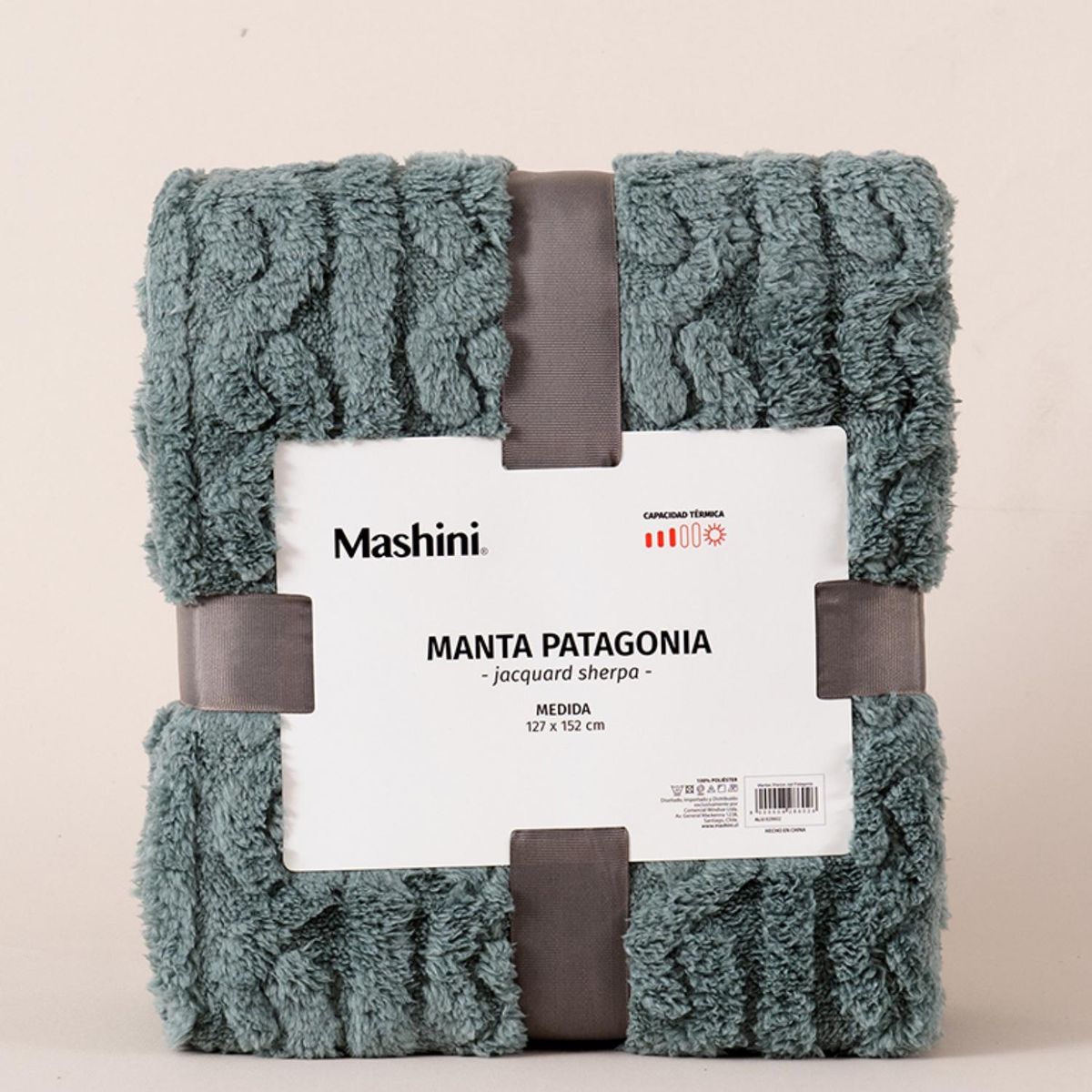 MASHINI - Manta Patagonia 127X152Cm Verde Mashini