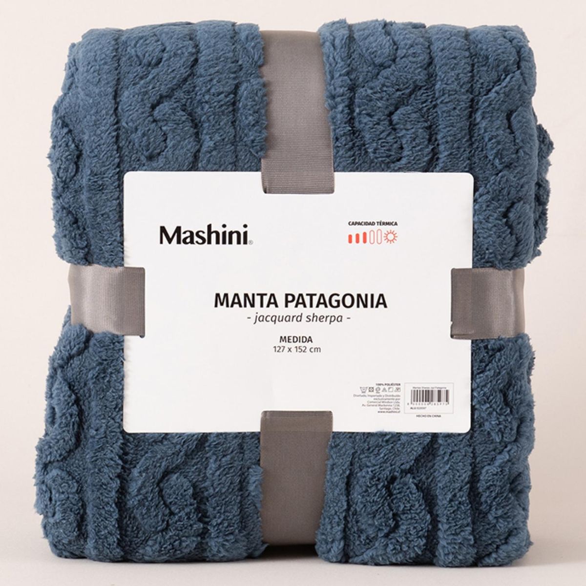 MASHINI - Manta Patagonia 127X152Cm Azul Mashini