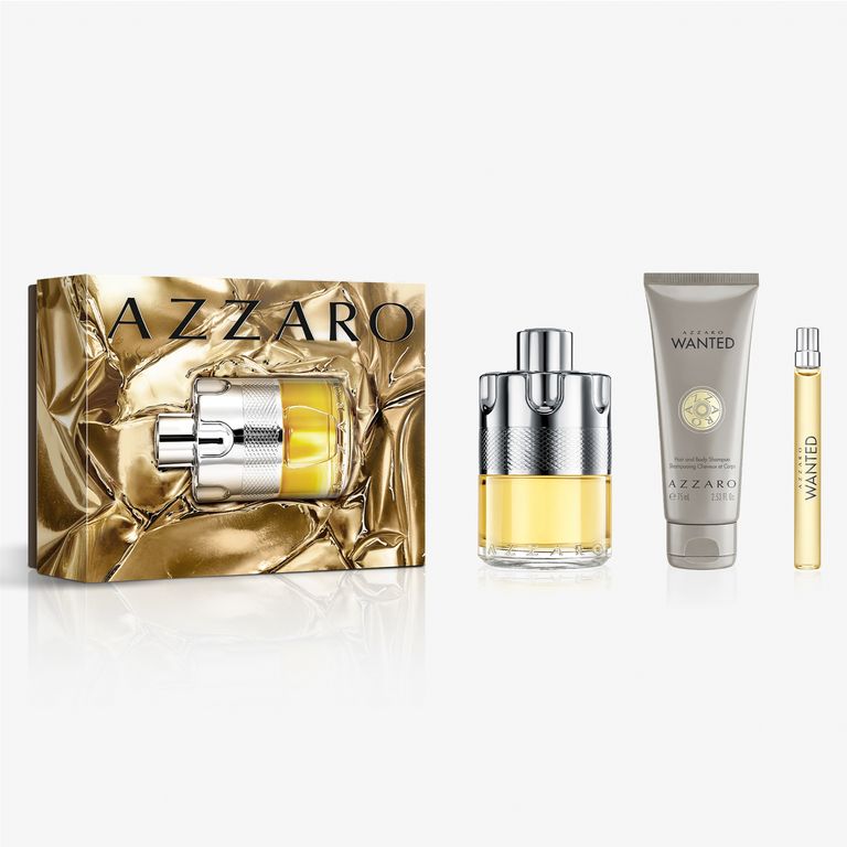 Wanted EDT Hombre Set 100 Ml + Hair & Body 75 Ml + 10 Ml