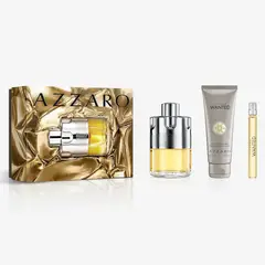 AZZARO - Wanted EDT Hombre Set 100 Ml + Hair & Body 75 Ml + 10 Ml