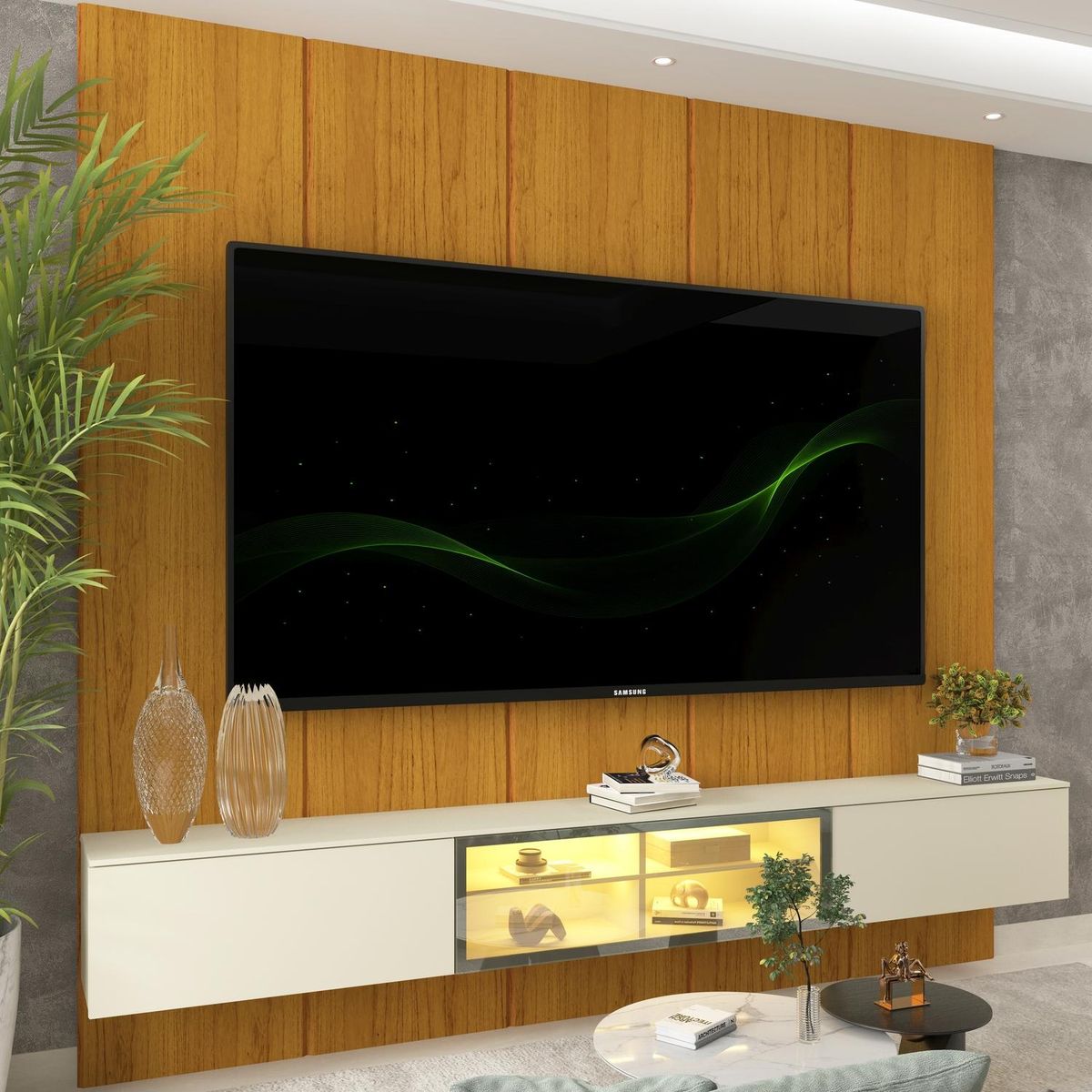 DECOCASA - Home 2.2 Realce Luminare Led Natural/Off White Decocasa