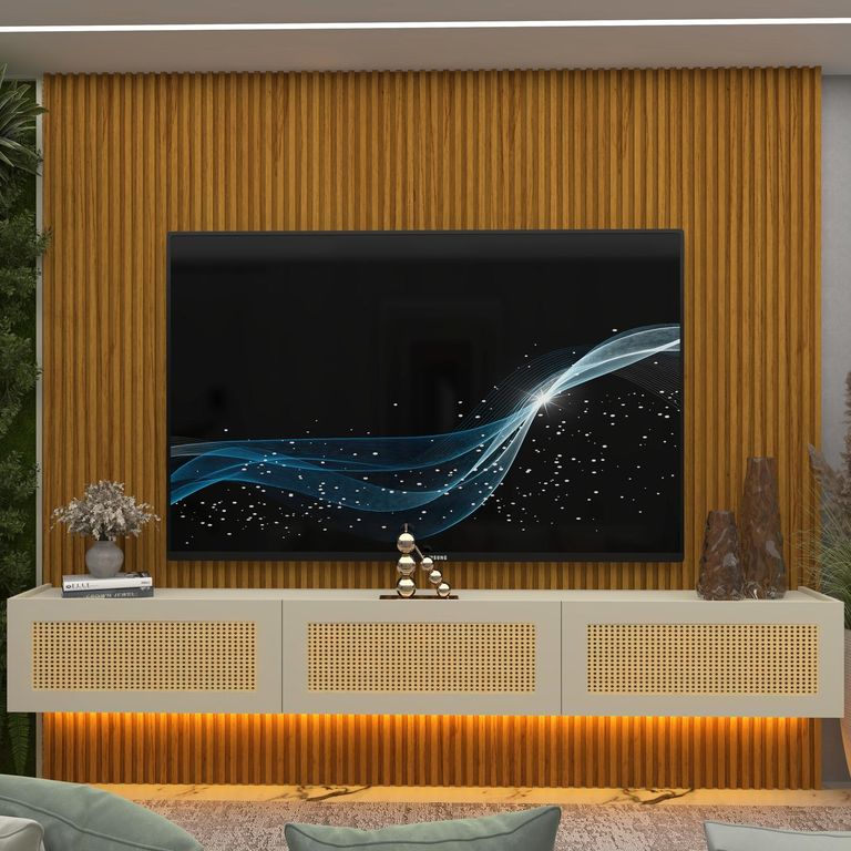 DECOCASA Home Supremo Native Led Ratan 2.2 Off White