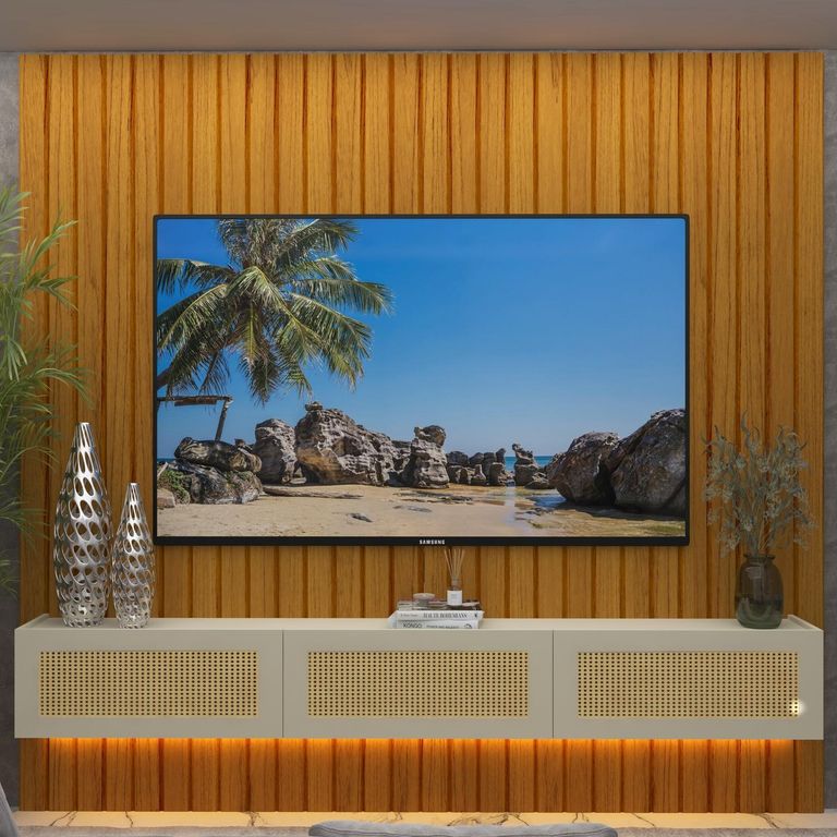 DECOCASA Home Majestade Native Ratan Led 2.3 Natural/Off White