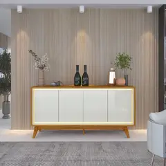 DECOCASA - Buffet 4P Requinte 1.6 Con Luces Led Natural/Ow
