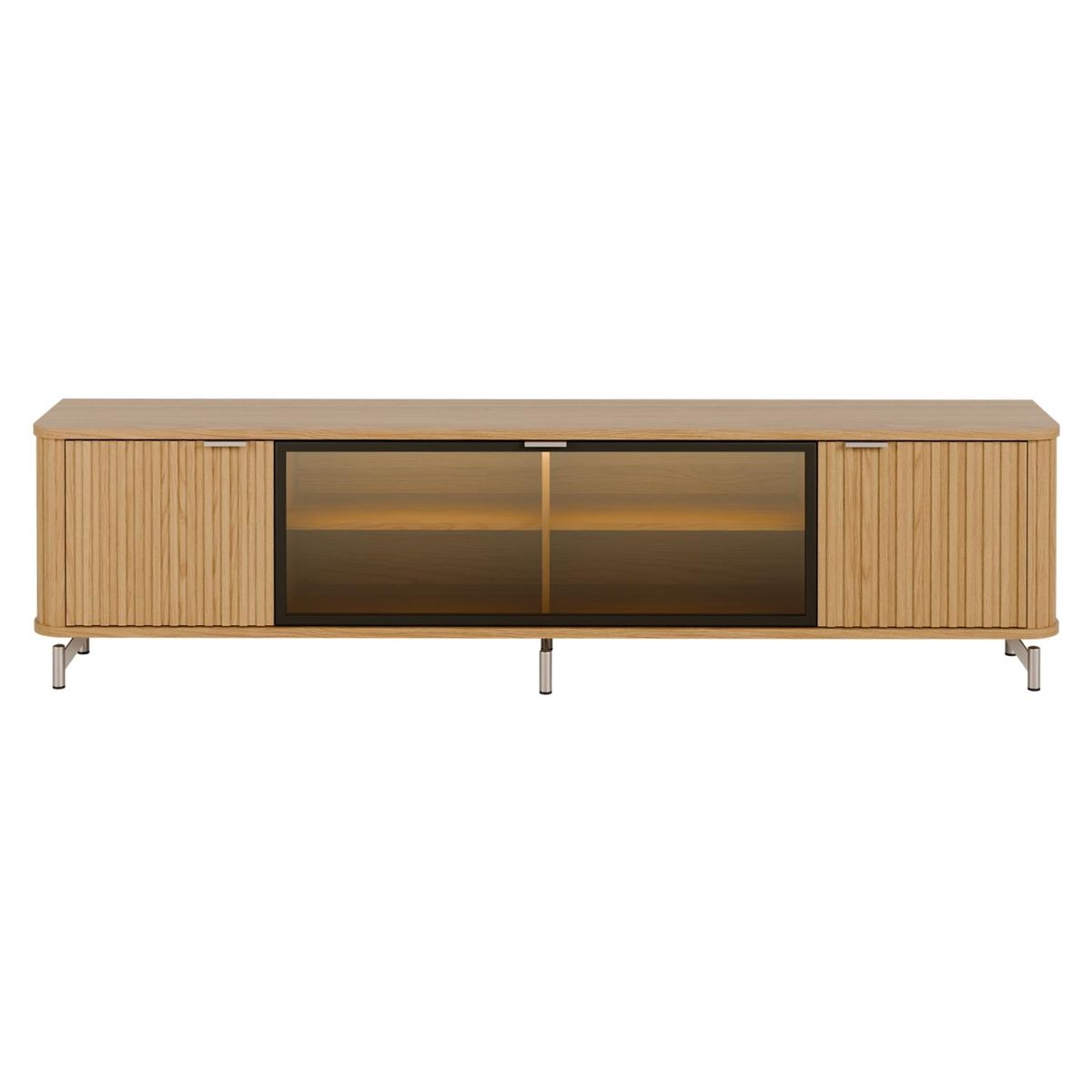 DECOCASA - Rack Neon Float 2 1 Carvalho Decocasa