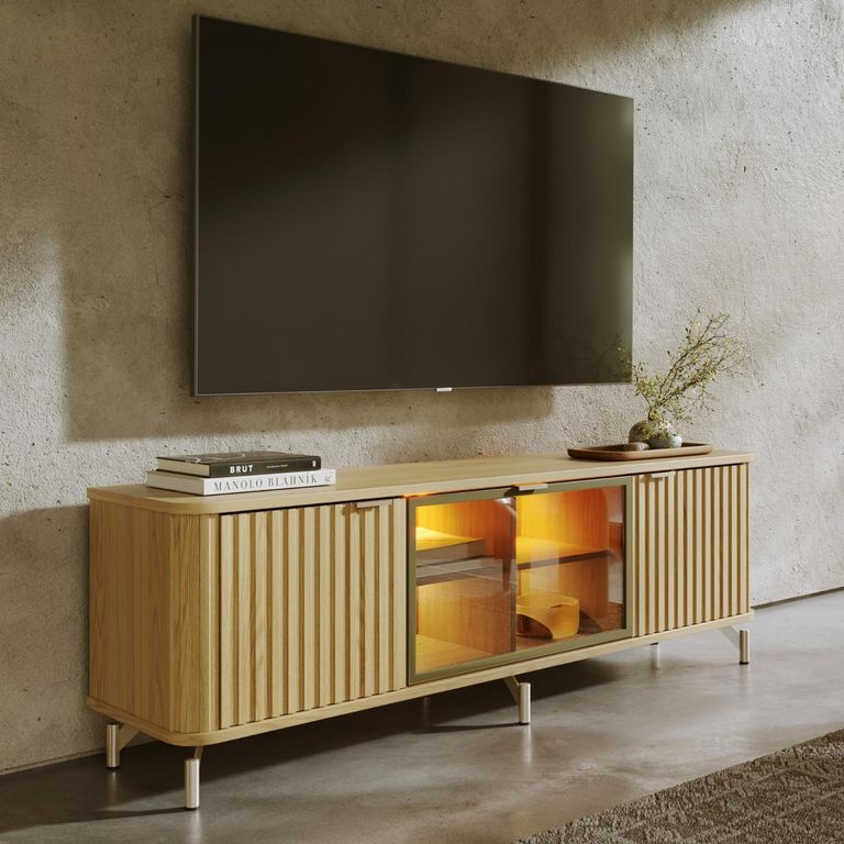DECOCASA Rack Neon Float 1 7 Carvalho