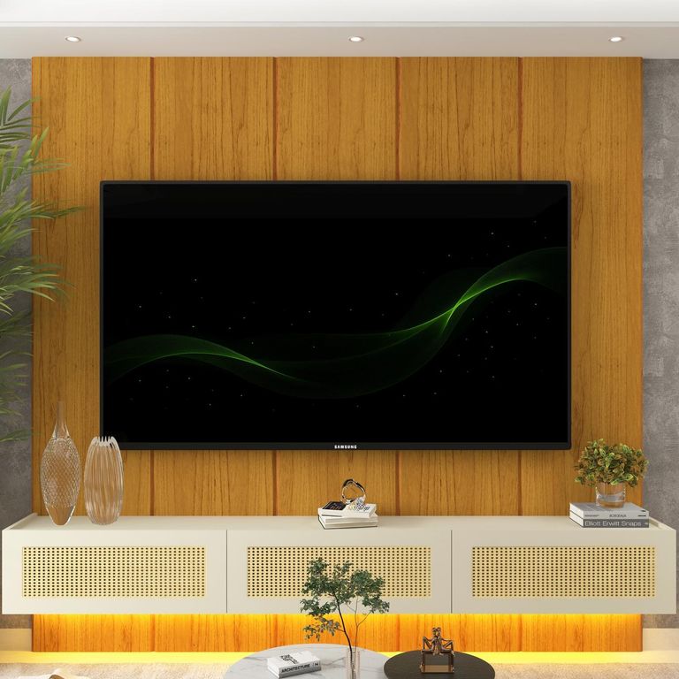 DECOCASA Home 2.2 Realce Native Ratan Led Natural/Off White
