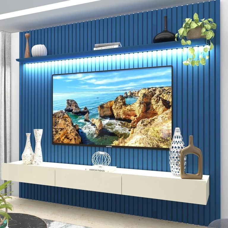 DECOCASA Home Nobre Led 2.3 Azul/Off White