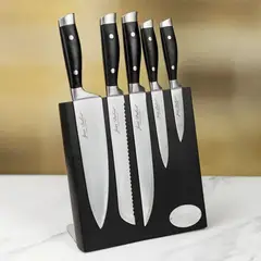 LAGUIOLE - Taco Bloque Magnético 5 Cuchillos de Cocina Acero Inoxidable