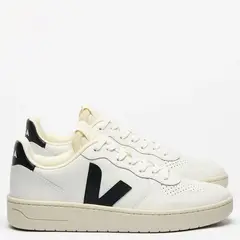 VEJA - V-10 Extra Zapatilla Urbana Hombre Cuero Blanco