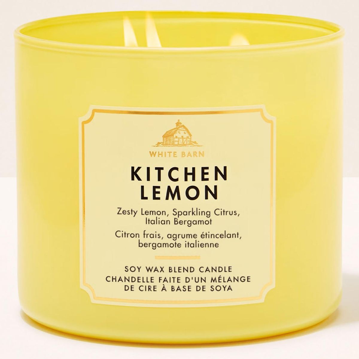 BATH & BODY WORKS - Vela Aromática 3 Mechas Kitchen Lemon Bath & Body Works