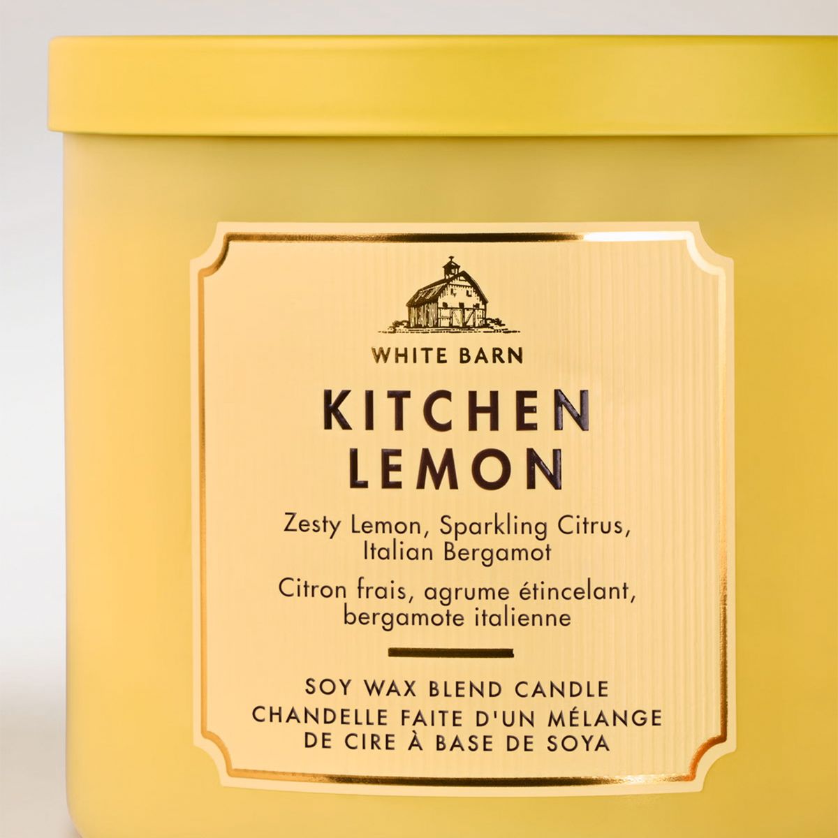 BATH & BODY WORKS - Vela Aromática 3 Mechas Kitchen Lemon Bath & Body Works