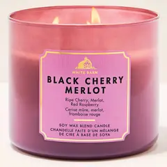 BATH & BODY WORKS - Vela Aromática 3 Mechas Black Cherry Merlot