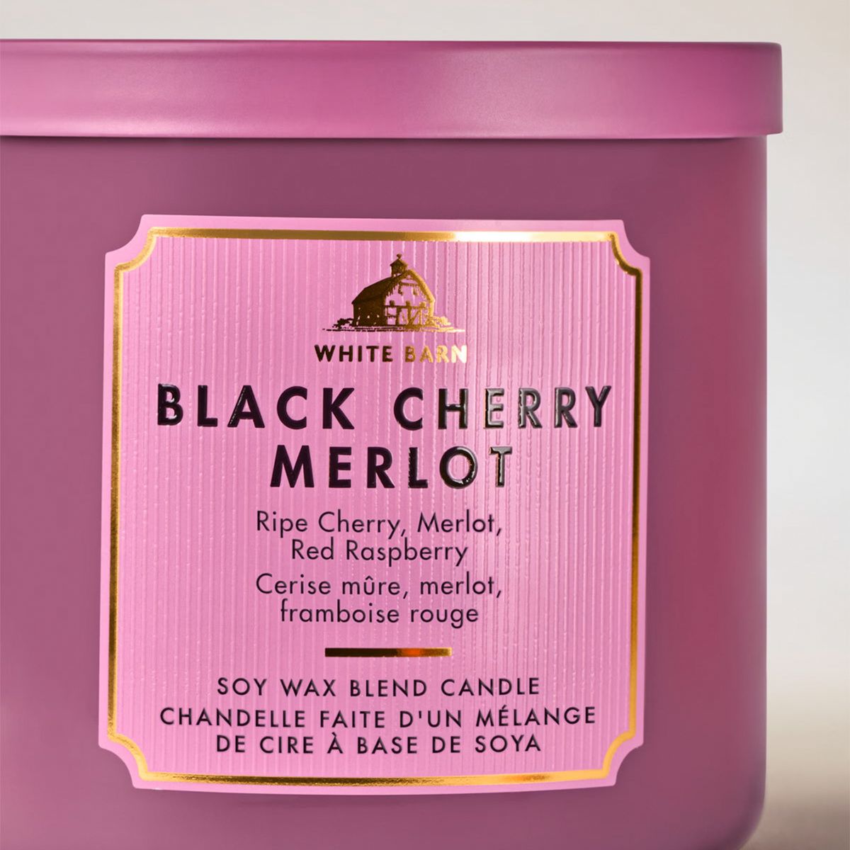 BATH & BODY WORKS - Vela Aromática 3 Mechas Black Cherry Merlot Bath & Body Works