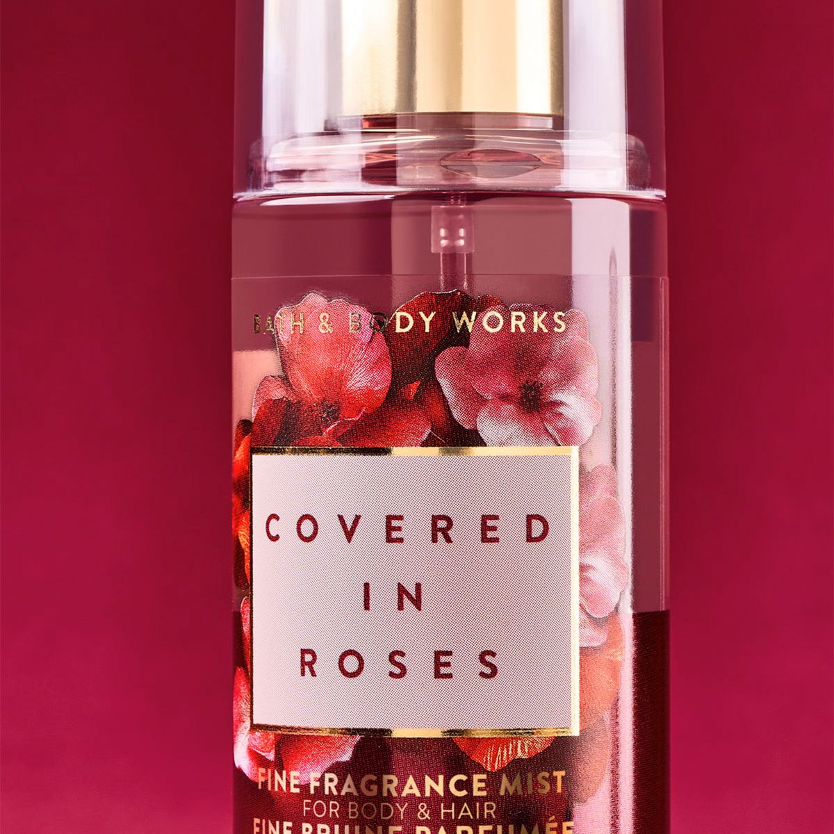 BATH & BODY WORKS - Mini Mist Corporal Unisex Covered in Roses 74ml Bath & Body Works