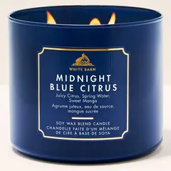 BATH & BODY WORKS - Vela Aromática 3 Mechas Midnight Blue Citrus