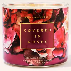 BATH & BODY WORKS - Vela Aromática 3 Mechas Covered in Roses