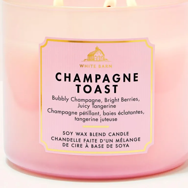 Vela Aromática 3 Mechas Champagne Toast