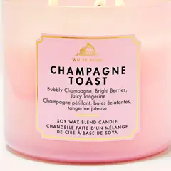 BATH & BODY WORKS - Vela Aromática 3 Mechas Champagne Toast