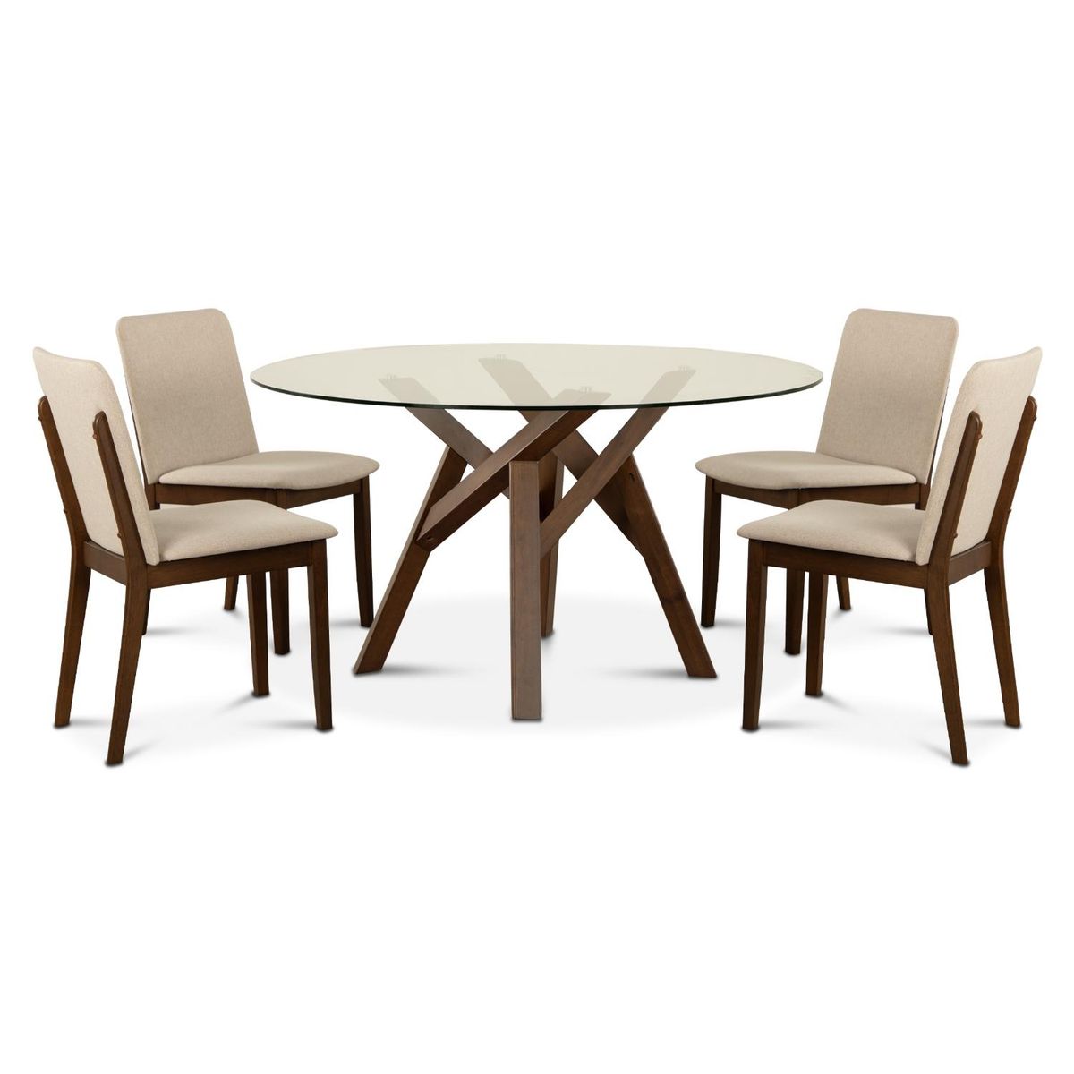 CIC - Juego De Comedor Atlanta Red 4 Sillas Cic