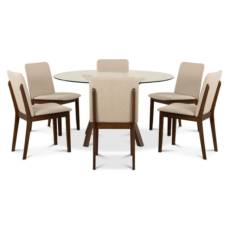 CIC Juego De Comedor Atlanta Red 6 Sillas